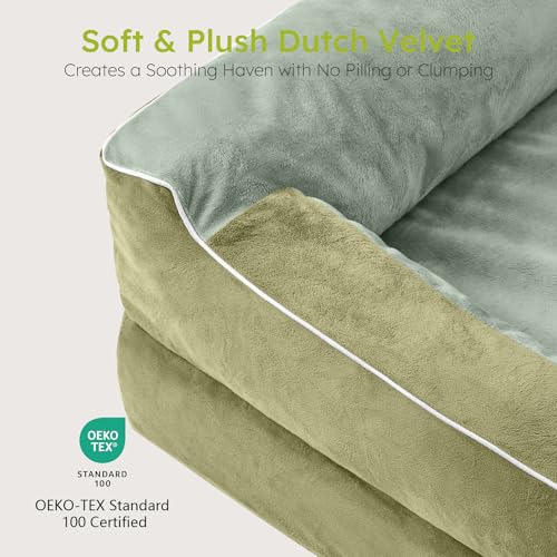 XXL Dog Bed for Extra Large Dogs (Dark Green / XX-Large(53"L x 42"W x 9.5"Th))
