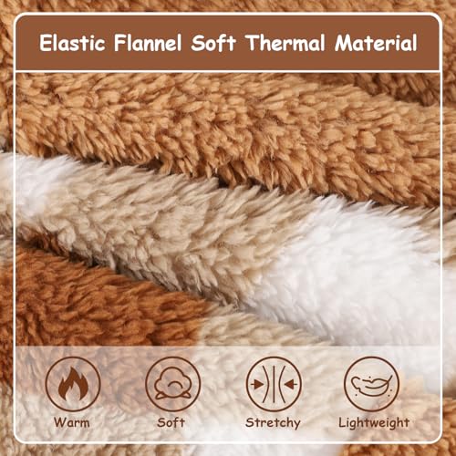 Dog Sweaters for Small Dogs (Medium (Chest 16.1in) / Brown plaid)