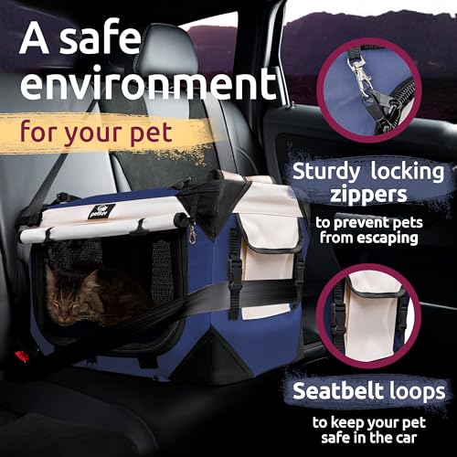 Cat & Dog Carrier (Navy / Medium)
