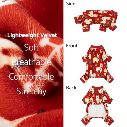 Christmas Alpaca Dog Pajamas (Alpaca / Small)
