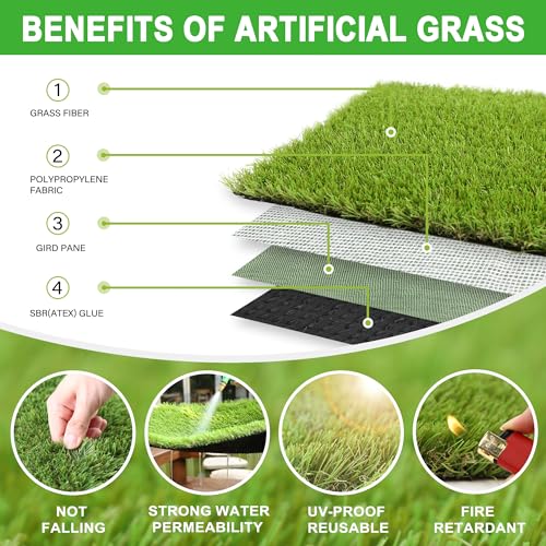 Artificial Grass Turf for Dogs 5 ft x 10 ft (5 ft X 10 ft)
