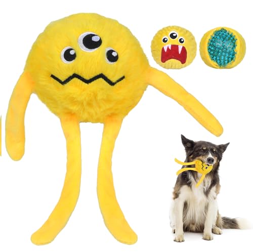 Dog Toys for Aggressive Chewers (M/L / Yellow)