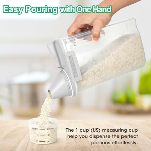 Rice Storage Container 2 Pack (Light grey & Light grey)