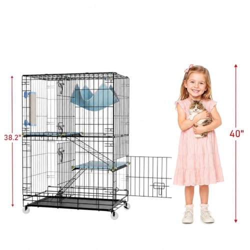 3 Tier Cat Cage Indoor (23.6"L x 16.5"W x 38.2"H)