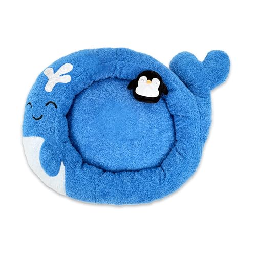 Soft Plush Small Cute and Cozy Nature Dog Cat Bed (Whale)