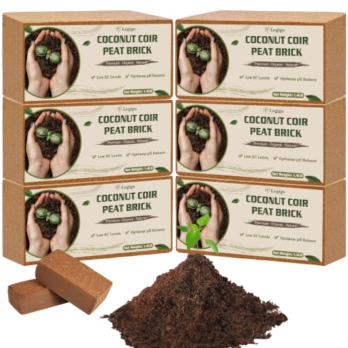 6 Pack Coco Coir Bricks for Plants (6 Pack)