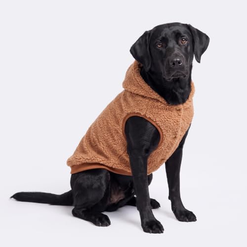 Sherpa Fleece Dog Jacket (Brown / 3XL)