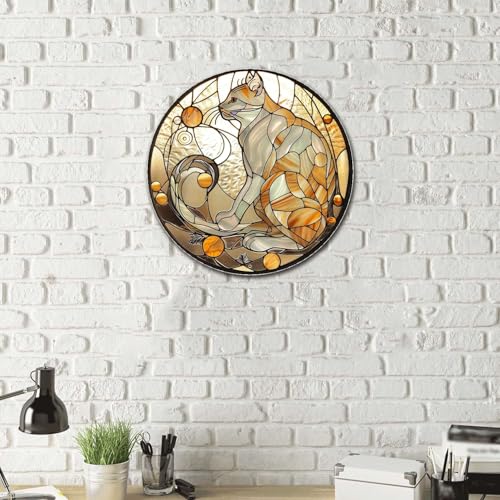 Metal Tin Sign (12×12 Inches / Cat)