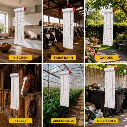 10 Pcs Giant Flypaper Fly Traps (White)