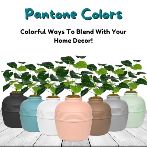Original Hidden Litter Box Planter (Broad Leaf Philodendron / Base Kit / Blush Coral)