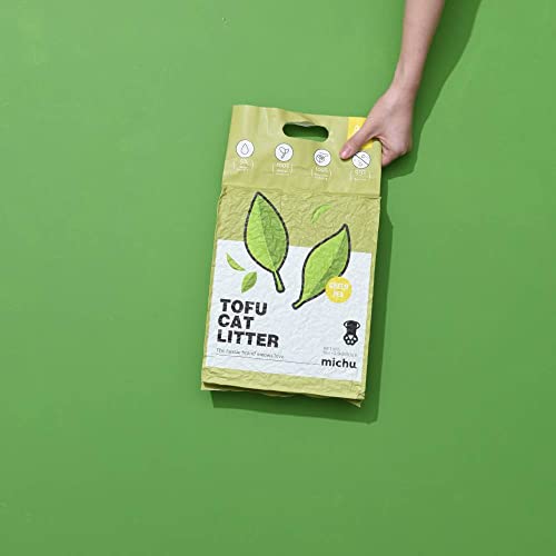 Tofu Cat Litter Natural Clumping Tofu Cat Litter (3 Pack / Greentea)