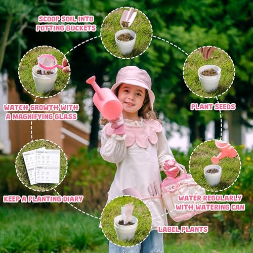 Kid Gardening Set (Pink)