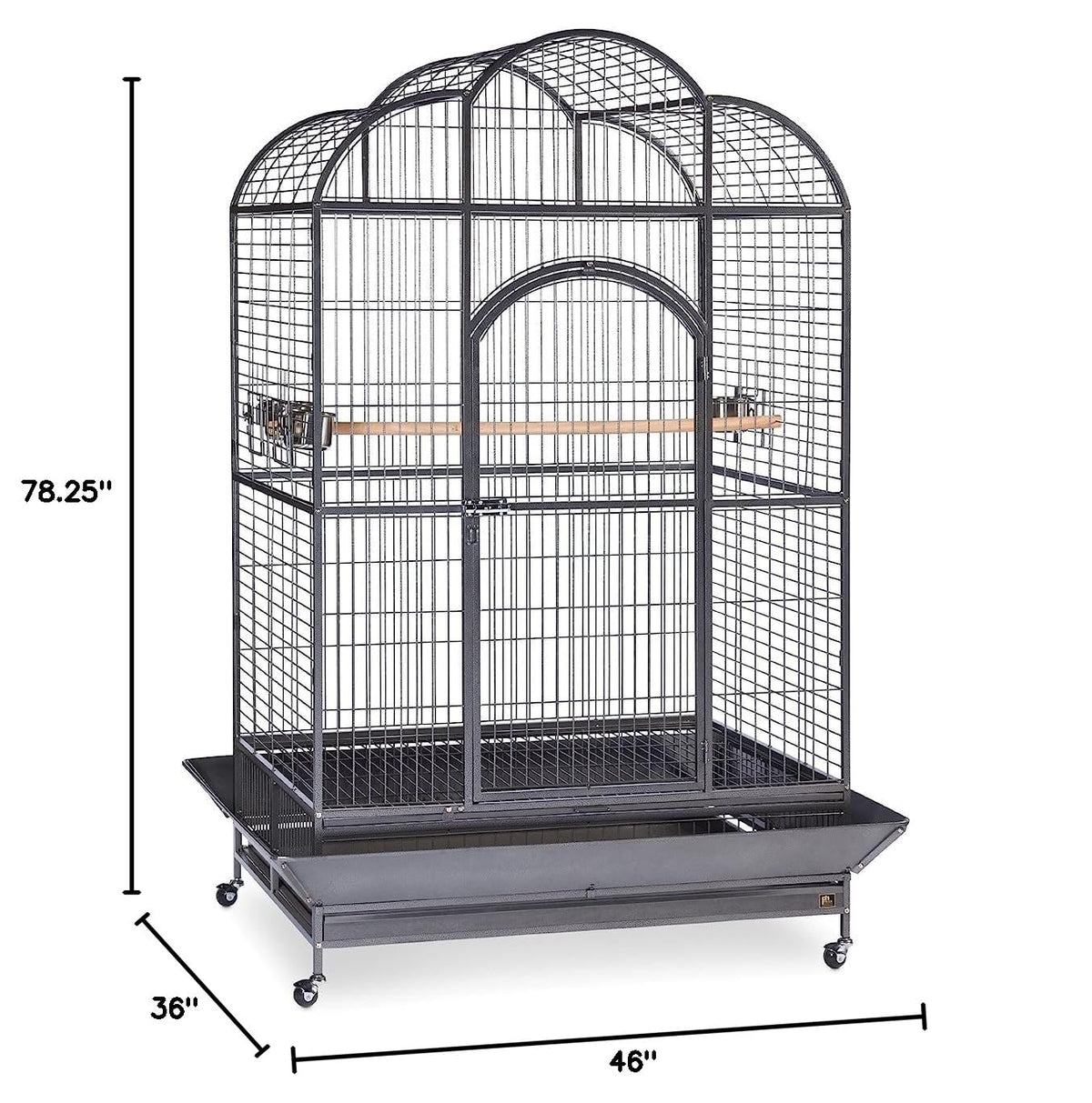 Prevue Hendryx Silverado Macaw Dometop Cage 3155S Silverado 46 (black)