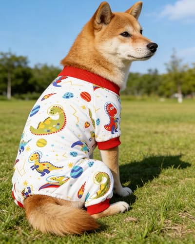 4 Pack Daisy Dog Pajamas for Medium Large Dogs (X-Large)