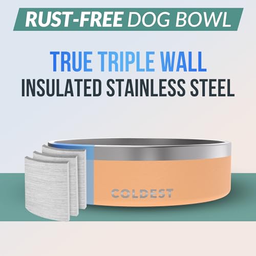 Coldest Dog Bowl (42 oz / Sahara Peach)