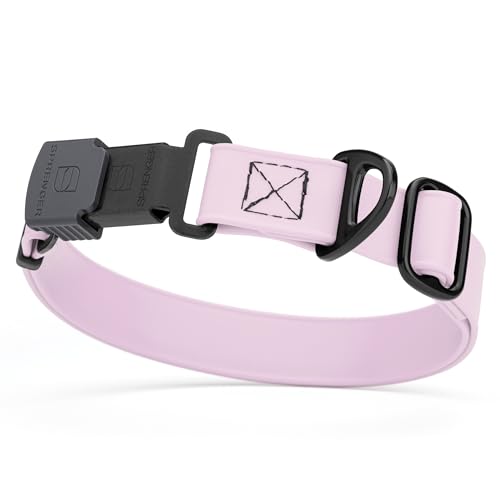 Biothane Waterproof Dog Collar with Herm Sprenger Stainless Steel Quick Release Buckle (W 3/4" x L 12"-19" / Pastel Purple)