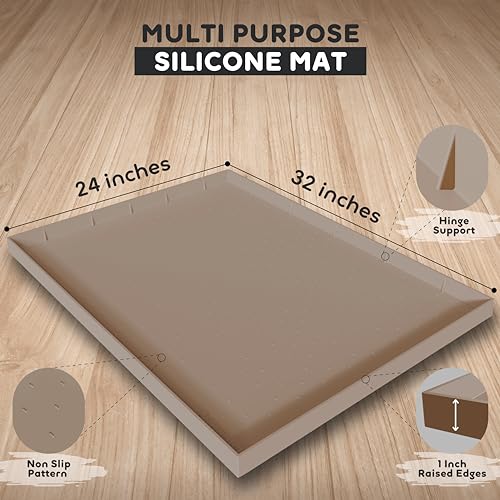 32x24x1” XL Dog Food Mat (32"L x 24"W / Cookie)