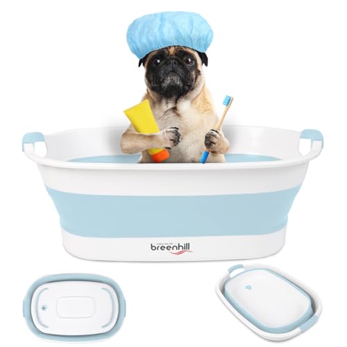 Collapsible Dog Bath Tub (Blue)