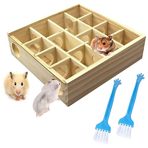 Wooden Maze Tunnel Toy with Cover (12)
