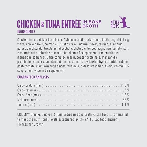 Chunks & Shreds Wet Cat Food Kitten Entrée 5.5oz Cans (5.5 Ounce (Pack of 6))