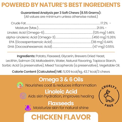 Omega 3 Fish Oil for Dogs (360 Chews)