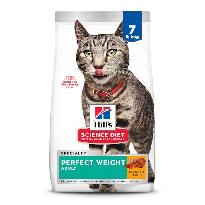 Adult Perfect Weight Dry Cat Food (7 Pound (Pack of 1))