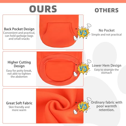 Fall Dog Clothes Thanksgiving Pet Hoodie Sweater for Large Dogs (Orange / XX-Large)