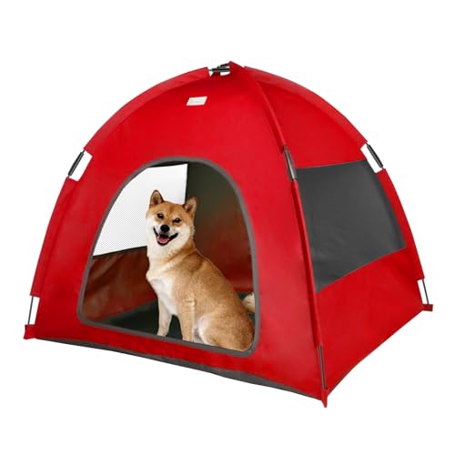 Red Large Cat & Dog Waterproof Tent House (Red / Large)