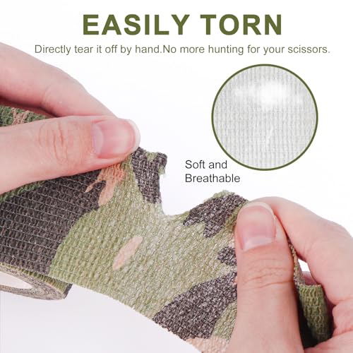 24 Pack Camo Self Adhesive Wrap (Camo / 2 Inch)