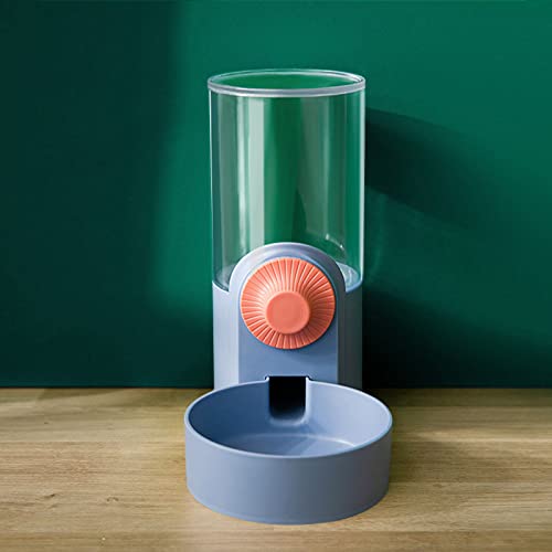 Pet Hanging Automatic Feeders Drinking Bowls 33.8oz (Blue-Water)