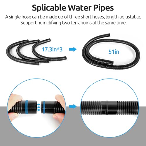 REPTIZOO Reptile Fogger Extension Tube (Reptile Fogger Tube)