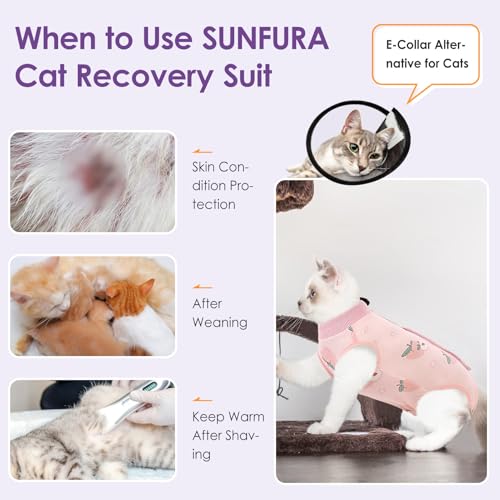 Cat Recovery Suit (Peach / Small)