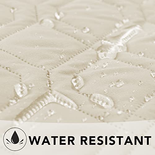 Waterproof Dog Bed Cover Pet Blanket for Furniture Bed Couch Sofa Reversible (40x90 Inch (Pack of 1) / Ivory)