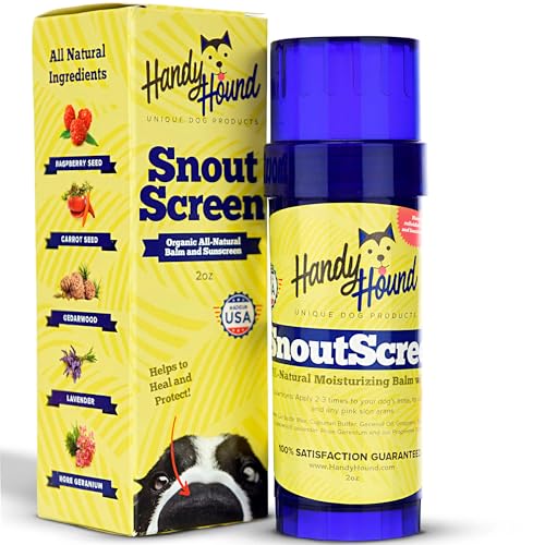 SnoutScreen Dog Sunscreen Balm for Nose & Paws (2 Ounce (Pack of 1))