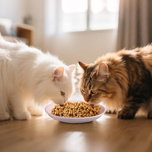 8 Pack] Ceramic Cat Food Bowl (8 color)