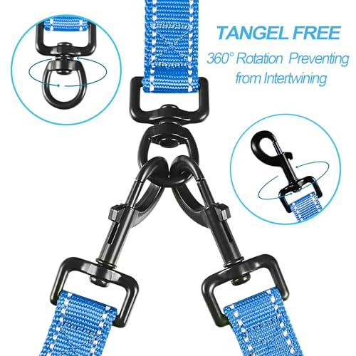 Double Dog Leash (Light Blue)