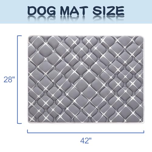 Dog Crate Mat (Gray / 42.0"L x 28.0"W)