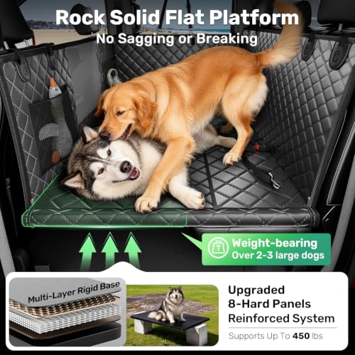 Hard Bottom Dog Seat Cover for Trucks (Black / Standard - Cars, SUVs & Medium Trucks)