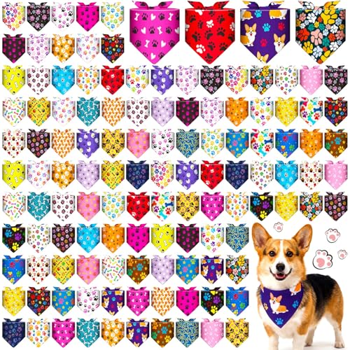 120 Pack Dog Bandanas Bulk