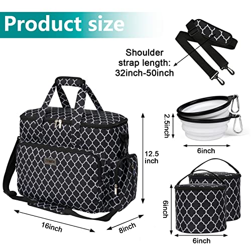Dog Travel Bag (DLblack / Large)