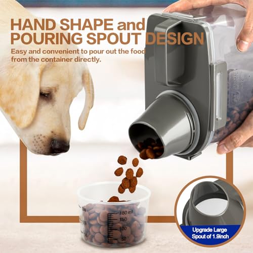 Upgraded Dog Food Storage Container Small (Grey 3 Qt)