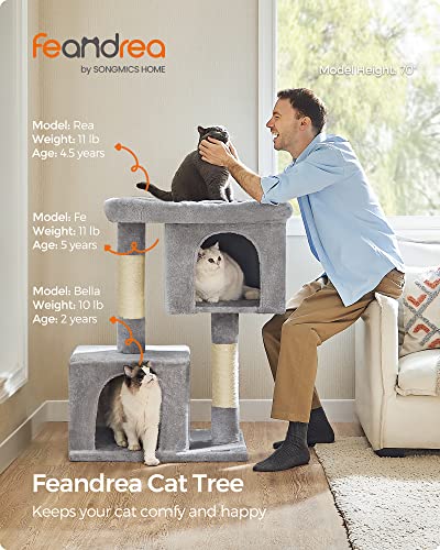 Cat Tree 40.6 (XL (26.8"L x 18.9"W x 40.6"H) / Light Gray)