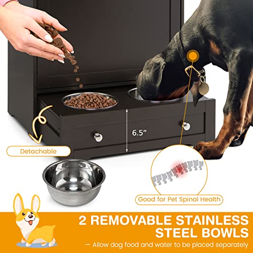 Pet Feeder Station (Brown)