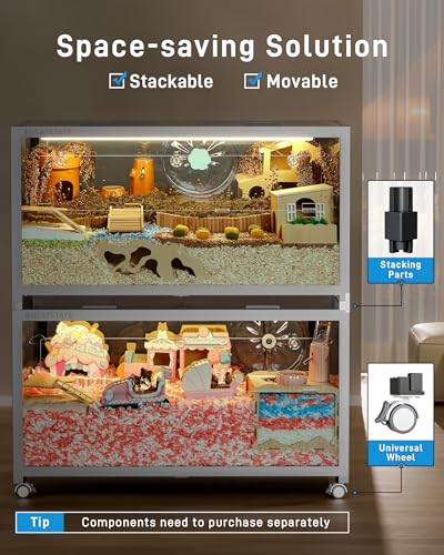 Hamster Cage 3.0 (39.3"L x 19.7"W x 20.4"H / White)
