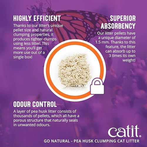 Go Natural Pea Husk Clumping Cat Litter (Vanilla)