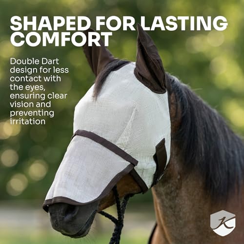 Kensington UV Fly Mask with Fleece Trim (121-Deluxe Black)