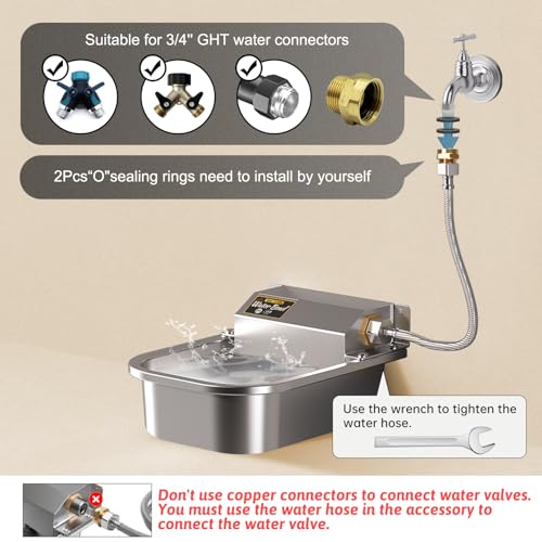 Automatic Water Dispenser for Dogs (A Silver / 3L)