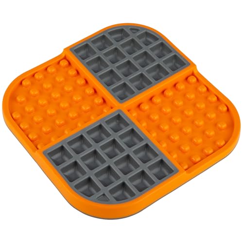 Slomo Cat Slow Feeder Lick Mat (Orange)