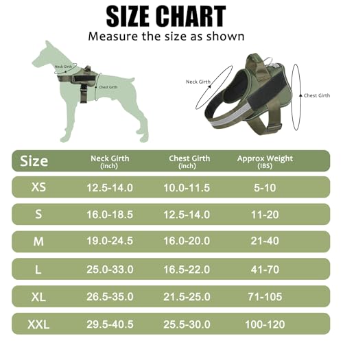 Dog Harness No (Large (Pack of 1) / Dark green)