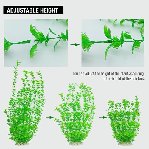 Artificial Aquarium Plants 23.6 (Green(style E))
